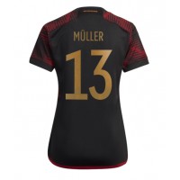 Ženski Nogometni dresi Nemčija Thomas Muller #13 Gostujoči SP 2022 Kratek Rokav
